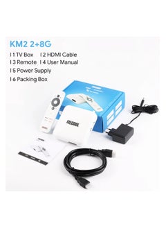 Mecool Km2 plus 8G Android TV Box 4K Amlogic S905x2 2GB Ddr4 USB3.0 Spdif Ethernet WiFi Multistreamer HDR10 TvBox Home Media Player