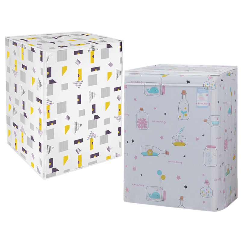 2pcs Wash Machine Covers Front Loading Washing Machine Cover Washer and Dryer Covers - Image 1