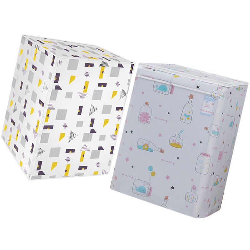 2pcs Wash Machine Covers Front Loading Washing Machine Cover Washer and Dryer Covers - Image 3