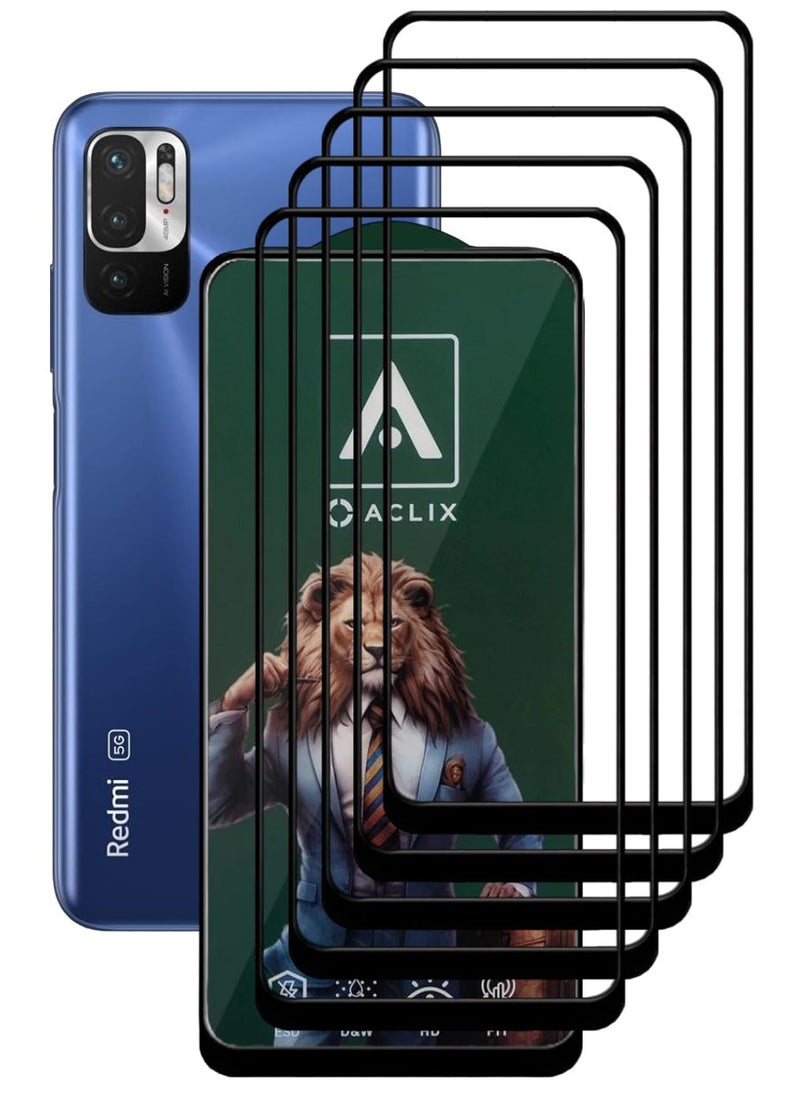 ACLIX 5 Pieces Antistatic ESD Dustproof Premium Quality High Definition Tempered Glass Screen Protector Designed For Xiaomi Redmi Note 10 5G - Image 1
