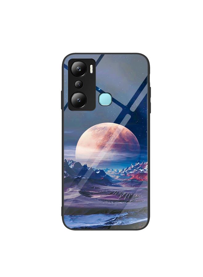 اس-توب جراب لهاتف Infinix Hot 20i مصنوع من الزجاج الملون - Image 1