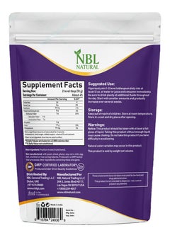 NBL Natural Whole Psyllium Husks – 454g | Soluble Fiber Supplement | 100% Pure & Natural | Supports Regularity & Digestive Wellness | 45 Servings  - Image 2