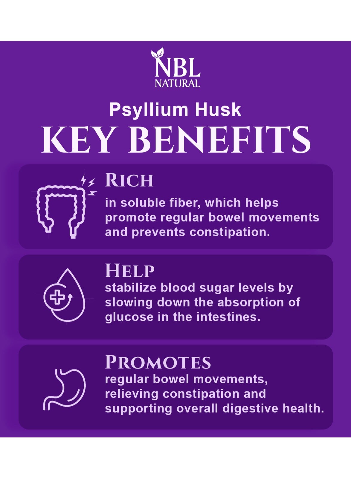 Nbl Natural Whole Psyllium Husks 45 Servings 454G