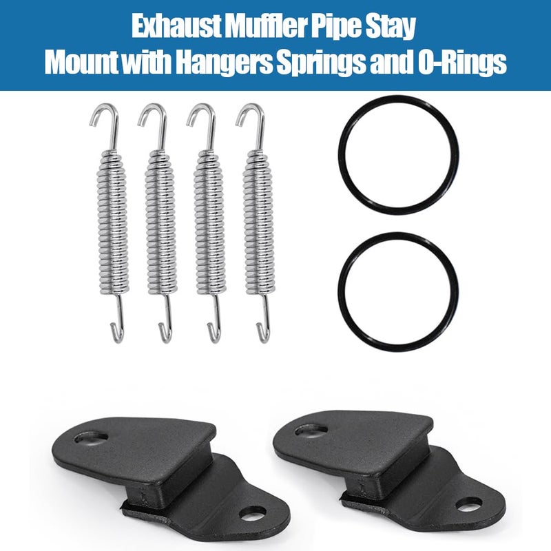 CULMKARI Exhaust Muffler Pipe Stay Mount with Hangers Springs and O-Rings Fits for Yamaha Banshee 350 YFZ350 1987-2006 - Image 4