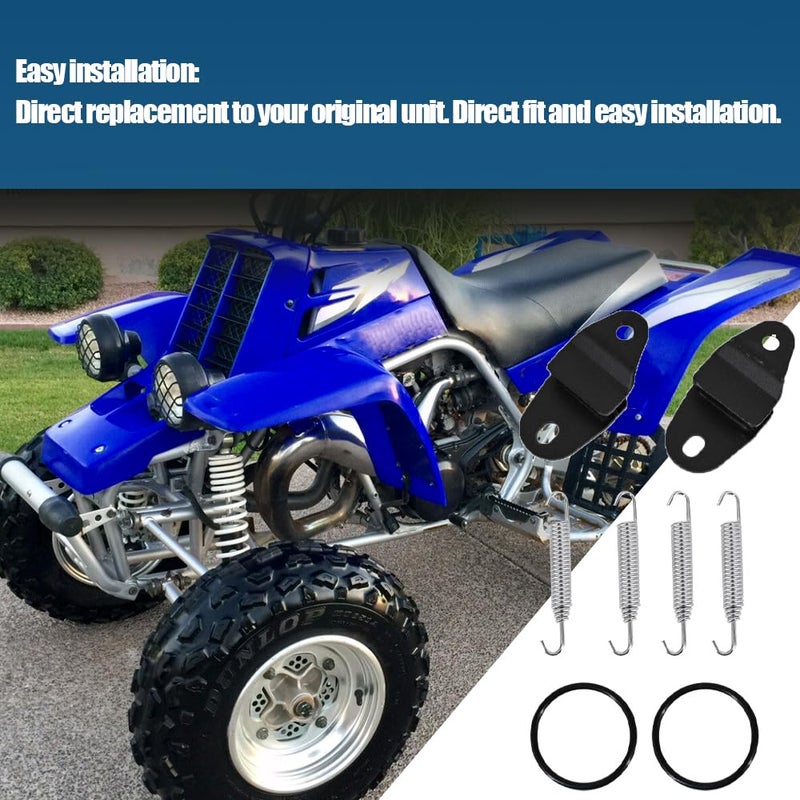 CULMKARI Exhaust Muffler Pipe Stay Mount with Hangers Springs and O-Rings Fits for Yamaha Banshee 350 YFZ350 1987-2006 - Image 5