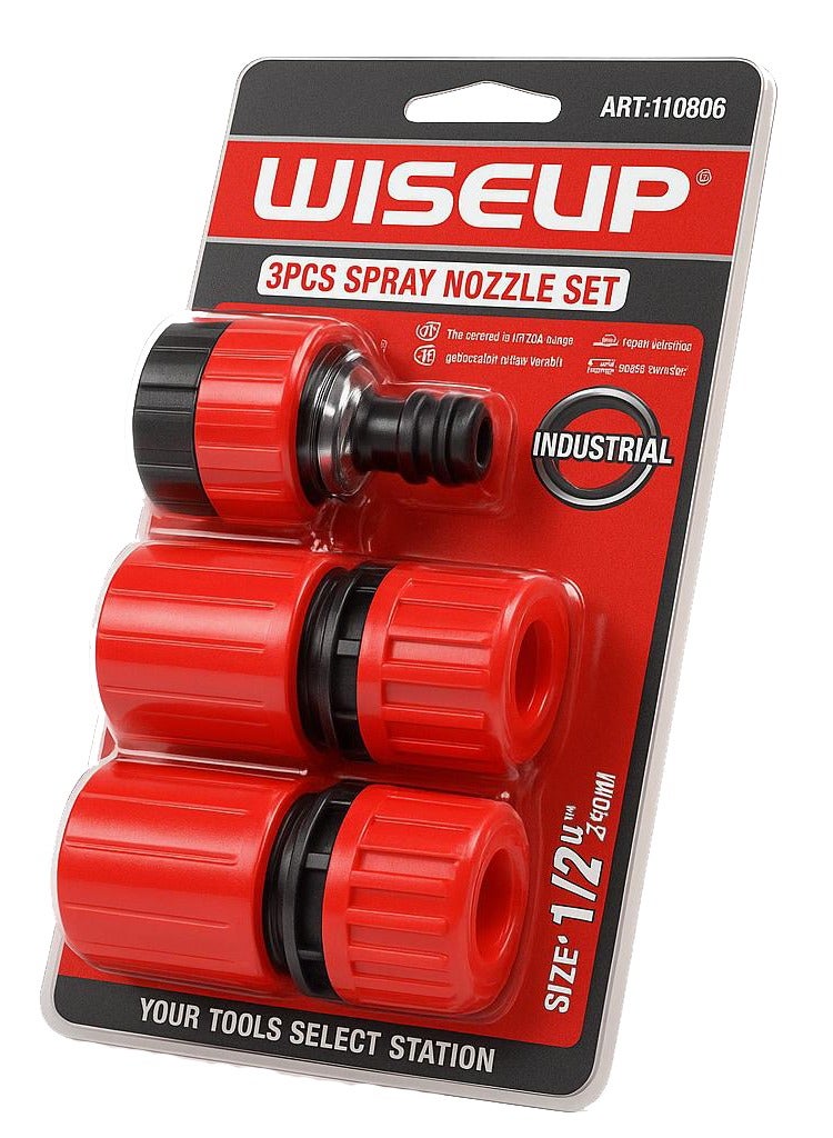 WISEUP 3-piece plastic water sprinkler fittings - Image 3