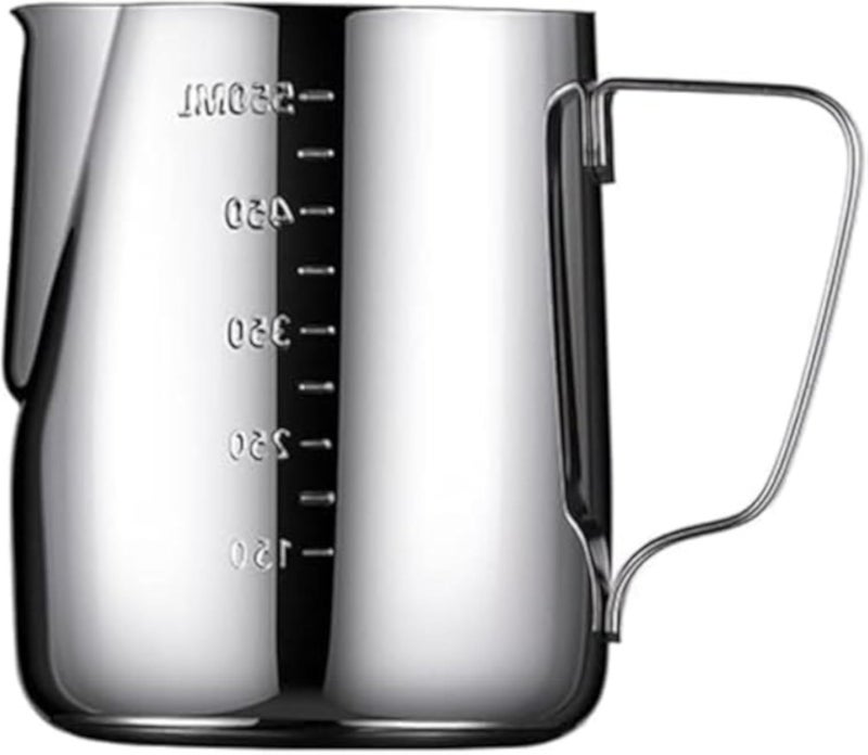 MARKQ Milk Frothing Pitcher 550ml Stainless Steel Espresso Steaming Jug for Latte Espresso Cafetiere Cappuccino Coffee Machine Accessories Barista Tools Milk Cup