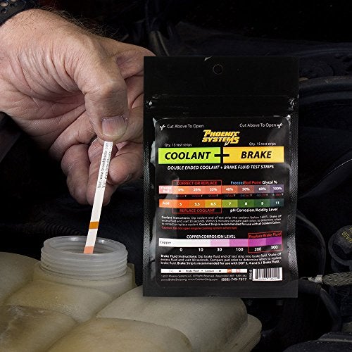 Phoenix Systems 8006-B Double-Ended Brake Fluid + Coolant Test Strips (15 foil wrapped test strips), 1 Pack - Image 3