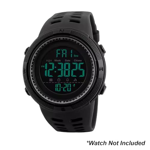 DBLACK ''RSDS2'' Rubber Watch Strap // Best Compatible, Replacement Strap with SKEMI 1251 Watch Model - Image 3