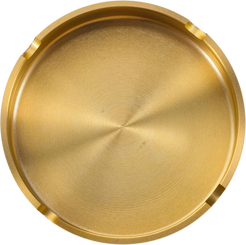 Metal Round Ashtray For Home Decoration Compact Tabletop For Living Room Office Indoor Outdoor Use - Image 1