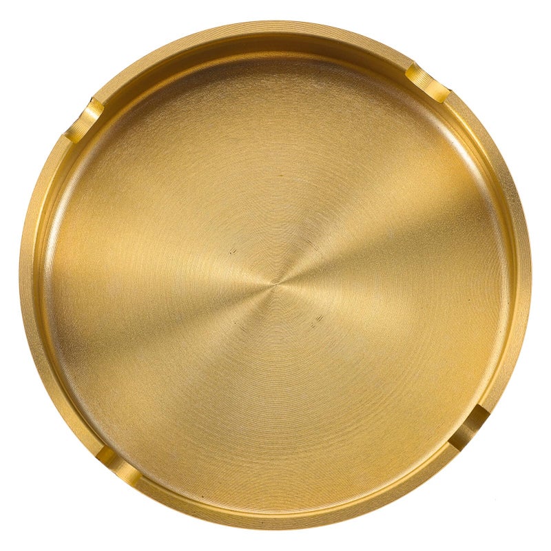 Metal Round Ashtray For Home Decoration Compact Tabletop For Living Room Office Indoor Outdoor Use - Image 2