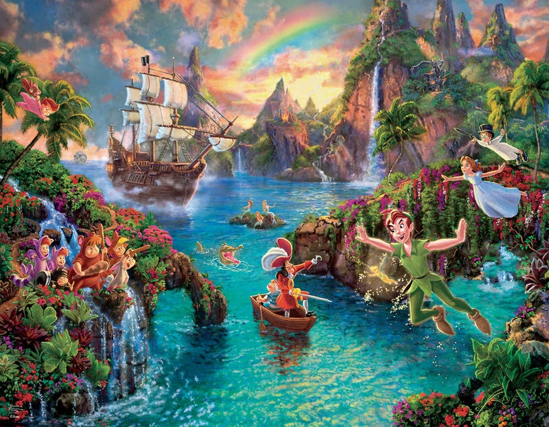 Ceaco - 4 in 1 Multipack - Thomas Kinkade - Disney Dreams Collection - Tangled, Sleeping Beauty, Peter Pan, & Mickey and Minnie - (4) 500 Piece Jigsaw Puzzles, 18 x 14 - Image 4