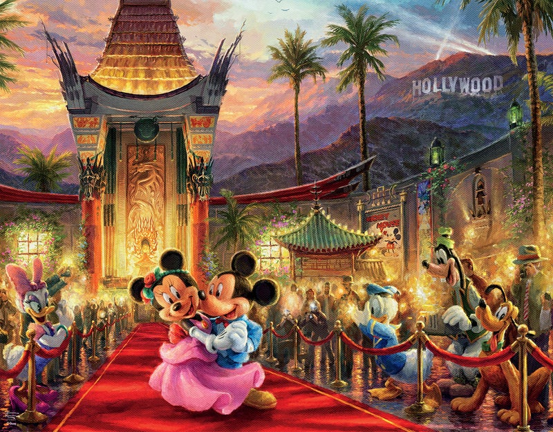 Ceaco - 4 in 1 Multipack - Thomas Kinkade - Disney Dreams Collection - Tangled, Sleeping Beauty, Peter Pan, & Mickey and Minnie - (4) 500 Piece Jigsaw Puzzles, 18 x 14 - Image 5
