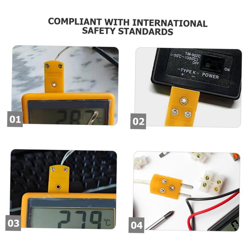 K Type Thermocouple Connector Male Female Socket Pair Heatproof For Temperature Instruments - Image 4