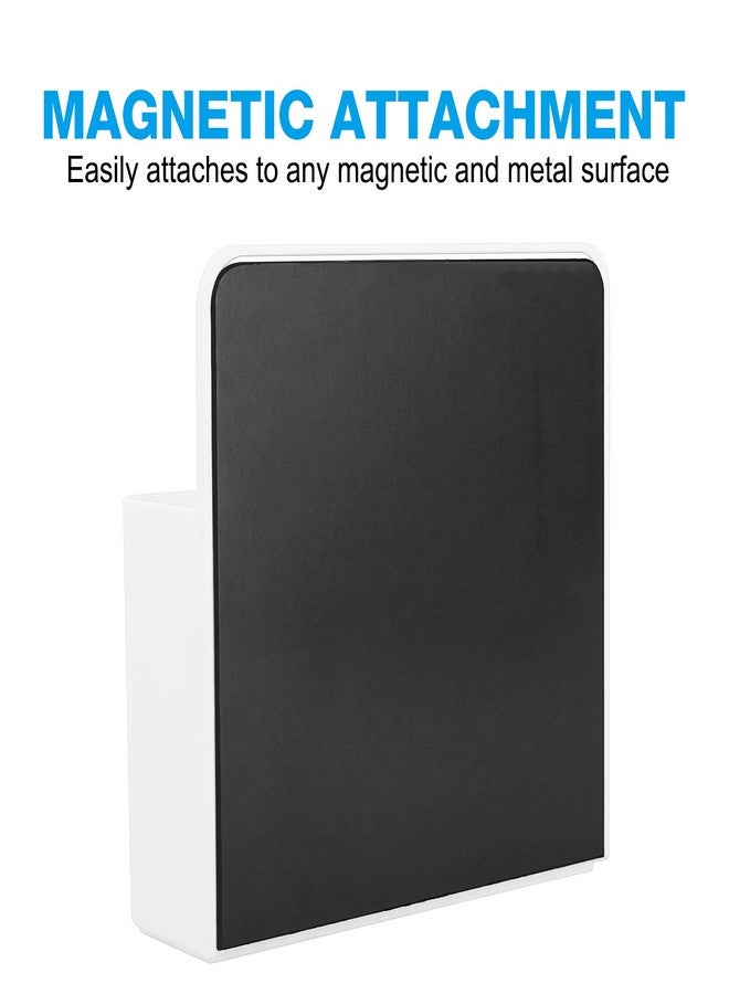 MoKo Magnetic Dry Erase Marker Holder, Magnetic Pen Holder for Whiteboard, Refrigerator, Storage Pencil Organizer Locker Accessories for School, Office, Home - White - Image 4