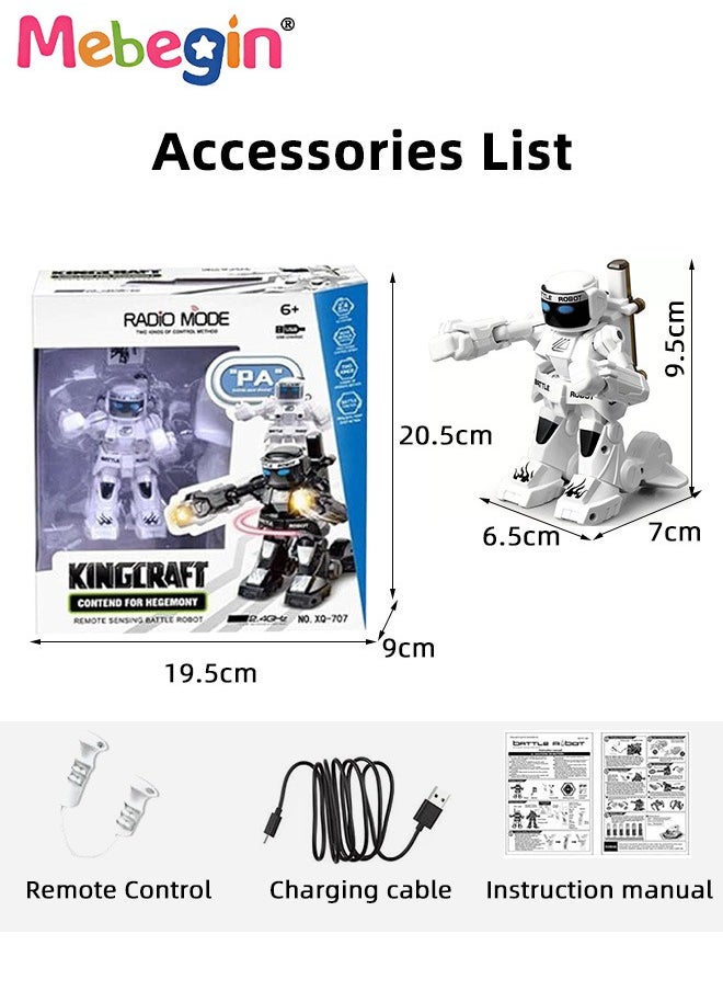 MEBEGIN - Remote Control Robots Toy with Light and Sounds, Fun Robot Battling Toys with Cool Appearance, RC Robot with 2.4GHz Remote Controller, Creative Fighting Games, Ideal Gift for Kids Aged 6+ - Image 1