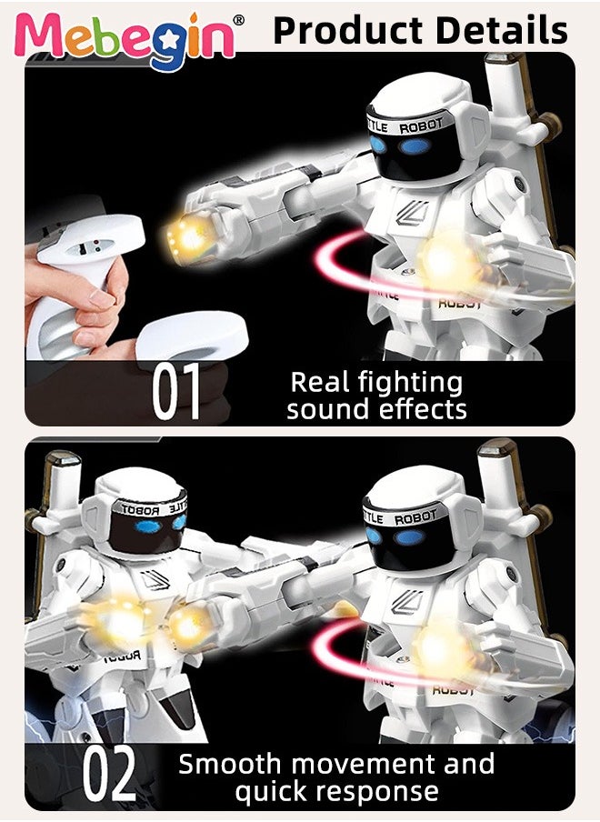 MEBEGIN - Remote Control Robots Toy with Light and Sounds, Fun Robot Battling Toys with Cool Appearance, RC Robot with 2.4GHz Remote Controller, Creative Fighting Games, Ideal Gift for Kids Aged 6+ - Image 1
