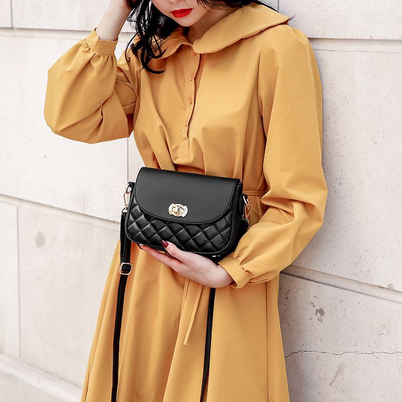 Mini Small Bag Women'S Crossbody Simple All-Match Ins Rhombic Internet Celebrity Women'S Shoulder Bag - Image 3