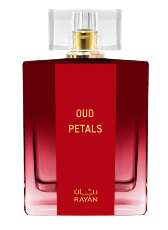 RAYAN Oud Petals Women Perfume - Rose Garden on Musk and Oud Eau De Parfum - Long Lasting Perfume for Women – Bergamot, Rose, Arabian Jasmine, Musk, & amp Oud - Ideal Gift for All Occasions - 100mL 