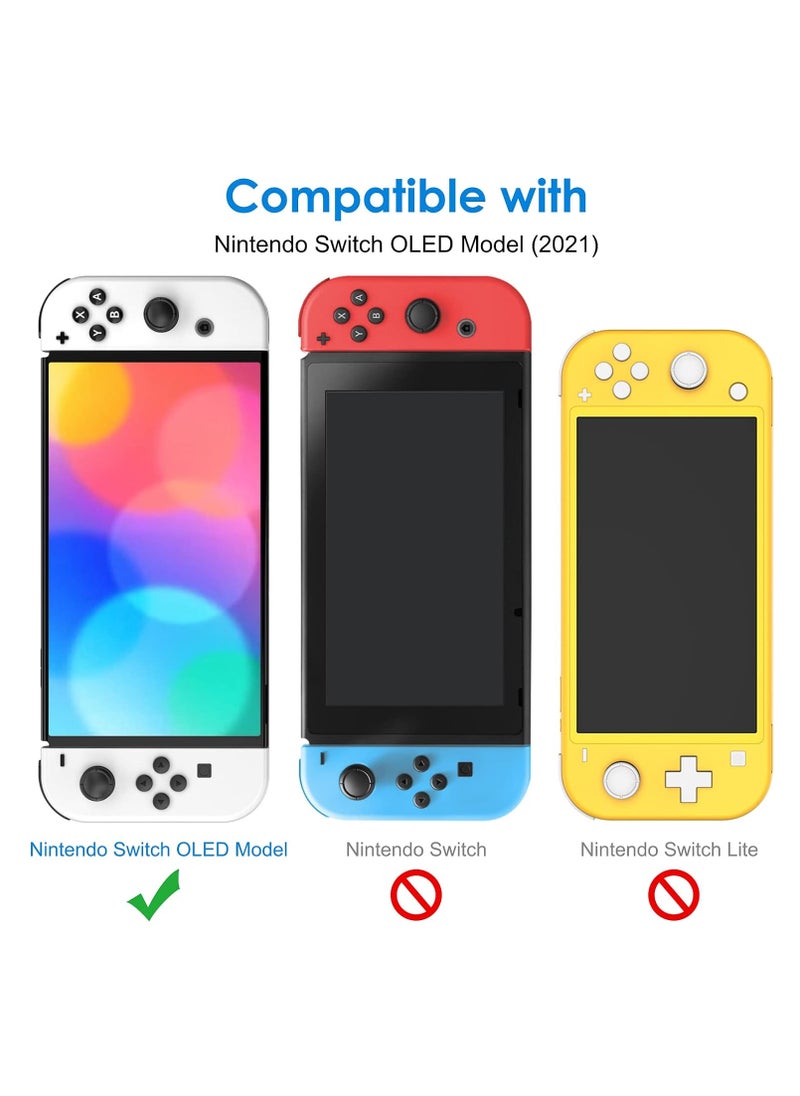 Screen Protector Film Compatible with Nintendo Switch (OLED Model) 2021 Version, 7 Inches, Tempered Glass