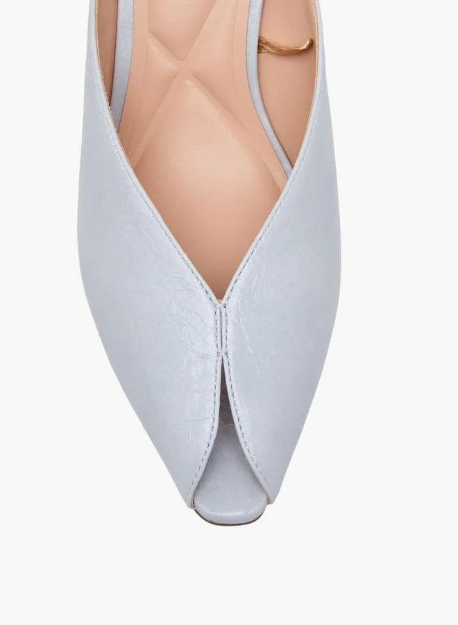 Celeste BLUE Women Crinkle Textured Wedge Heel Shoes for Women | Best Price UAE