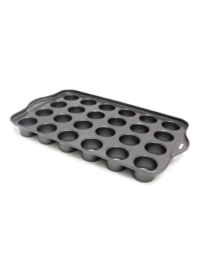 NIBEMINENT 24-Cup Mini-Cheesecake Pan Grey Standard - Image 3
