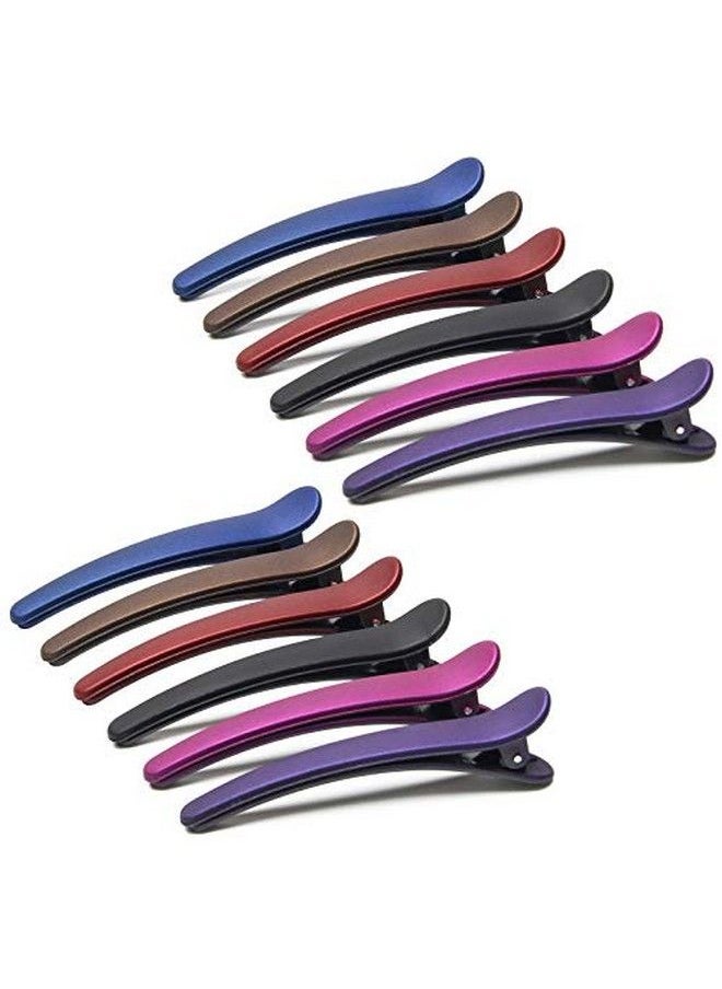 Adecco LLC - 12Pcs Styling Hair Clips For Women Plastic Duckbill Hair Clips Professional Hair Clips For Hair Styling And Sectioning Nonslip Hair Dressing Grip Clips Salon Hair Barrettes - Image 1