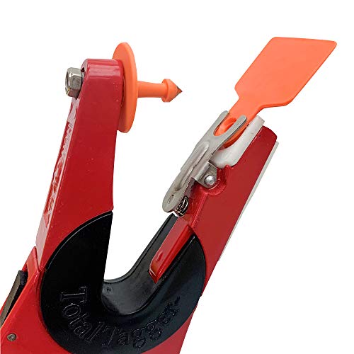 Abustle pig Cattle Ear Tags, Large Plastic Livestock Ear Tags for Sheep Cattle Calf Hog with Number 001-100/101-200/201-300, Animal Identification Ear Tag (Orange, 001-100) - Image 4