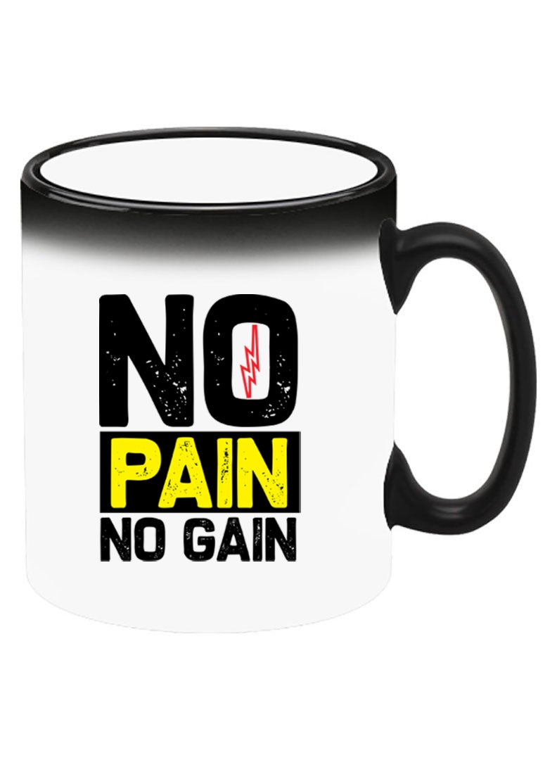 Theodor Color Changing Heat Sensitive Ceramic Mug, Image Revealed When HOT Liquid is Added! No pain No gain - Image 2