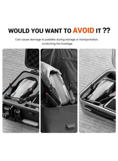 Y&D Propeller Holder for DJI Air 3 Accessories, Guard Strap Drone Propellers,Protector Stabilizer and Propellers Fixator(Upgrade-Orange)  - Image 3