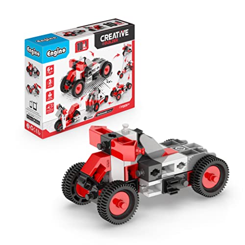Engino Creative Builder Building Toys 10 Multimodel Set STEM Engineering Kit Construction Toys for Kids 6 Gifts for Boys Girls Learning Education Set STEM Projects - Image 1