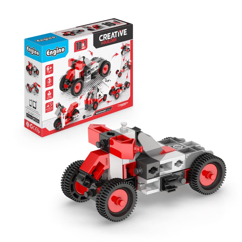 Engino Creative Builder Building Toys 10 Multimodel Set STEM Engineering Kit Construction Toys for Kids 6 Gifts for Boys Girls Learning Education Set STEM Projects - Image 4