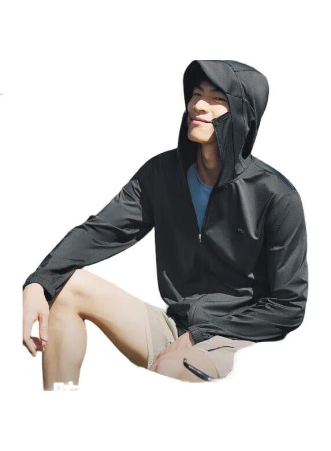 Beneunder Ice Silk Sun Protection Clothing Men'S Jacket Uv Protection Cool Breathable Outdoor Fishing Al936 Light Charcoal Gray Xl - Image 1