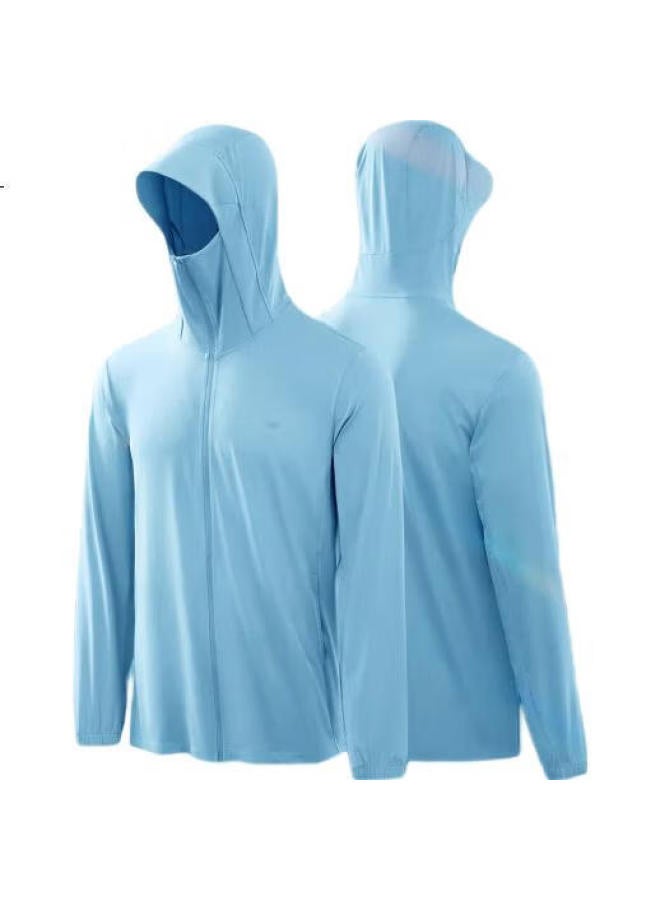 Beneunder Ice Silk Sun Protection Clothing Men'S Jacket Uv Protection Cool Breathable Outdoor Fishing Al936 Light Charcoal Gray Xl - Image 2