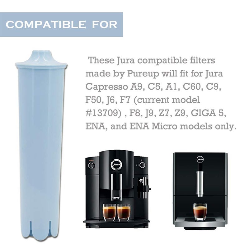 PUREUP 6 Packs Compatible with Jura Claris Blue for Clearyl Coffee Machines Replacement for Jura Blue filters - Image 3