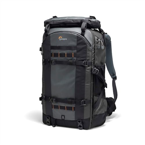 Lowepro Pro Trekker BP 650 AW II, Outdoor Camera Backpack with Recycled Fabric, Fits 800mm lenses, Weatherproof Cover, Mirrorless/DSLR Camera Case, Black/Dark Grey, Coated Main Fabric, Sealed Zippers - Image 1