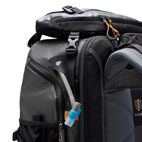 Lowepro Pro Trekker BP 650 AW II, Outdoor Camera Backpack with Recycled Fabric, Fits 800mm lenses, Weatherproof Cover, Mirrorless/DSLR Camera Case, Black/Dark Grey, Coated Main Fabric, Sealed Zippers - Image 5