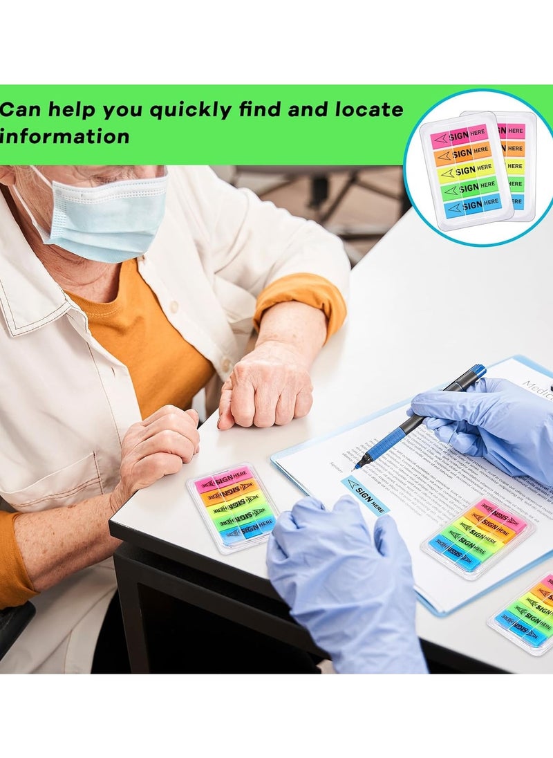 PARTNER - 125-Piece Sign Here Page Marker Index Tabs Multicolour - Image 1