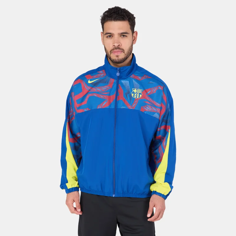 Men's FC Barcelona Starting 5 Woven Jacket