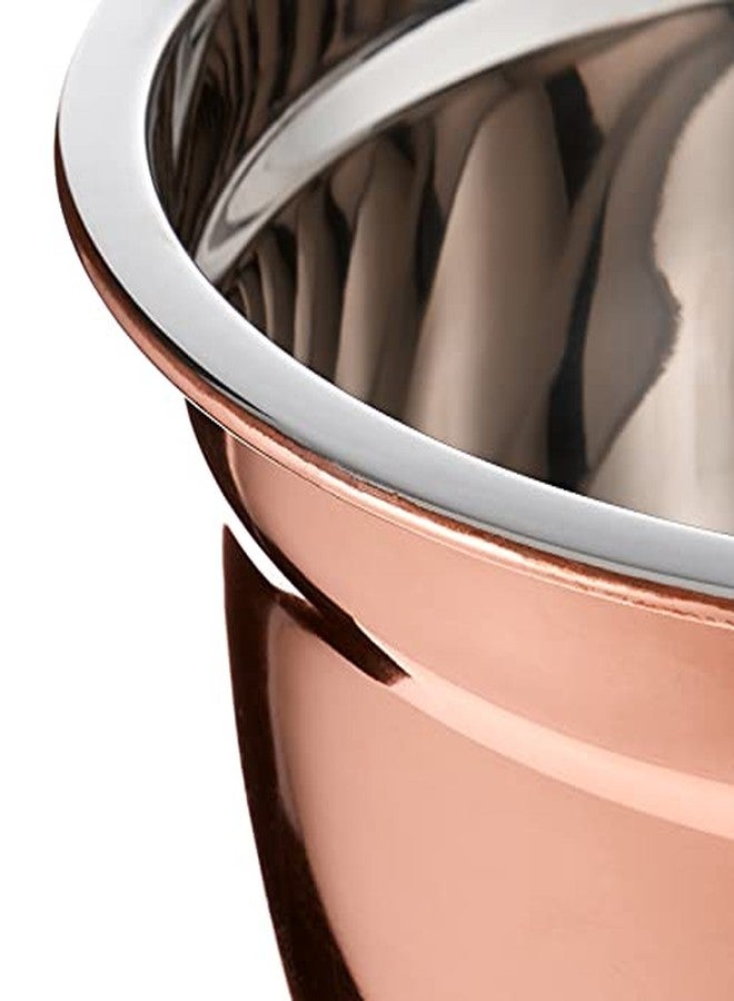 Oggi Copper Plated Stainless Steel 3qt Mixing Bowl - Copper Kitchen Accessories, Baking Tools and Accessories, New House Essentials, Stainless Mixing Bowls Make Great Prep Bowls & Serving Bowls - Image 3