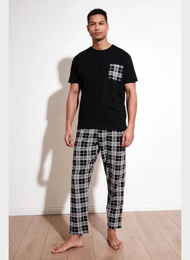 Buratti  Buratti Plaid Cotton Regular Fit Short Sleeve Pajama Set Men's Pajama Set 6572002 for Men | Best Price UAE