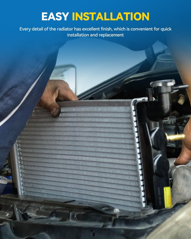 PHILTOP Radiator Compatible with09-19 Corolla 09-10 Vibe 1.8L(USA or Canada Built) 2009-2013 Matrix 1.8L(USA or Canada Built) (27 3/4 inch Between Top Mounting Holes) CU13106 - Image 4