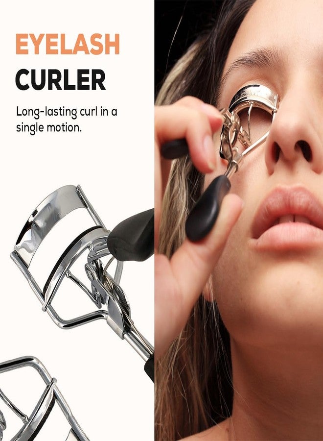 Multibrite Eyelash Curler with Built in Comb for Long-Lasting Lift, Stainless Steel Lash Curler with Cushion Pads, Ergonomic Design, Rust-Resistant, Clump-Free Curls for Natural & Dramatic Looks - Image 3