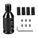 ongfuwu M12x125 Shift Knob Adapter Aluminum Gear Shift Adapter Kit with 4Sizes Hoses Universal Gear Shift Knob Cover for NonThreaded Manual Shifters Car Stick Shift Knob AdapterBlack - Image 2