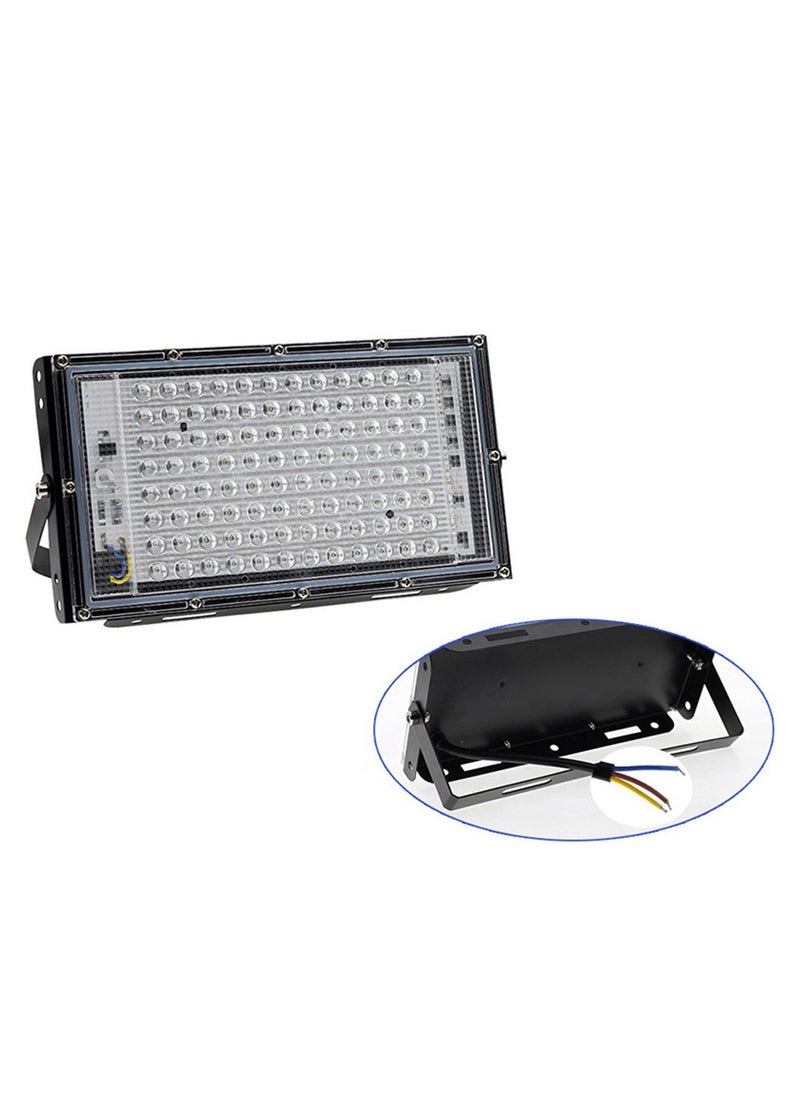 Furtey - UV Light Spotlight 100 W, LED Black Light Lamp IP65 Waterproof UV Floodlight without Plug, UV Floodlight for Glow Party, Bar, Disco, Blacklight Party (Pack of 1) [Energy Class F] - Image 1