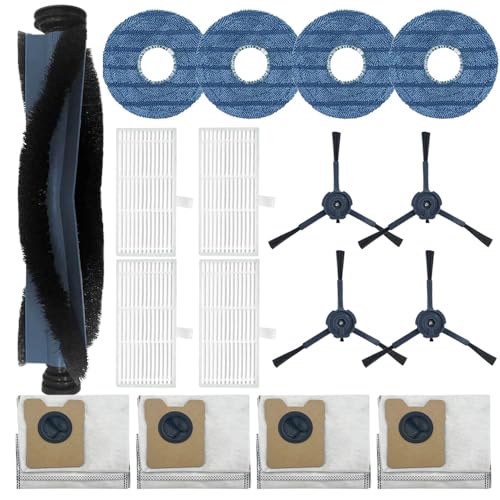 Zengerent 17pack Omni C20 Accessories, Replacement Parts Compatible with Eufy Omni C20 Robot Vacuum Cleaner, 1 Set Main Brush, 2 HEPA Filter, 4 Side Brushes, 4 Mop Pad, 4 Dust Bags - Image 1