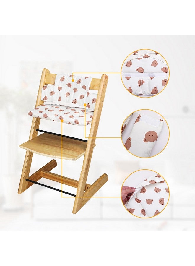LLHQAMT for Tripp Trapp High Chair Cushion, Soft and Comfortable for Tripp Trapp High Chair Cushion, for Tripp Trapp Cushion Set Makes It Safer and More Comfortable for Baby to Sit On (Little Bear) - Image 4