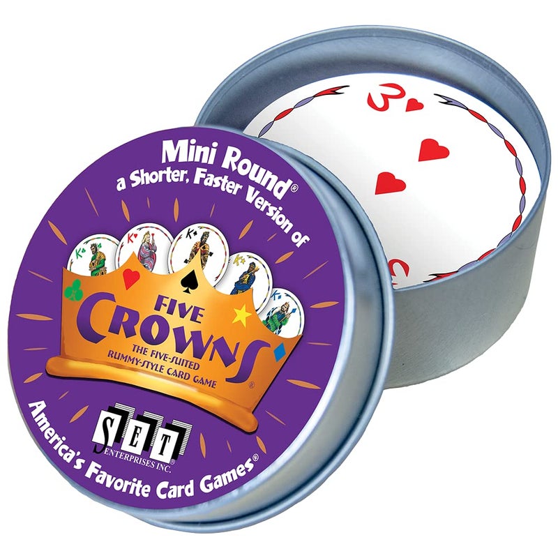 Set Enterprises Five Crowns Mini Round Card Game - Image 1