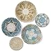 COYACOOL Hanging Woven Wall Basket Decor - Wicker Wall Baskets Decor Boho Flat set of 5 Ã¢â‚¬â€œ Boho Wall Decor Art - - Image 2