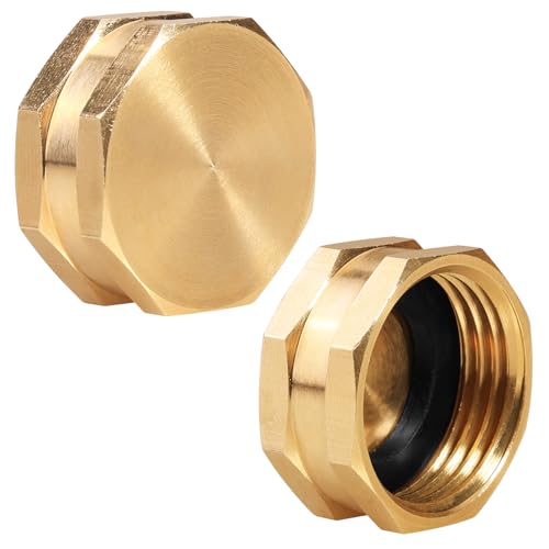 SIGURANTA Garden Hose End Caps,3/4"outdoor Brass faucet Female End Cap,hose spigot Cap (3 Pack) - Image 3